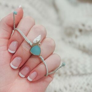 Pura Vida aqua charm bracelet